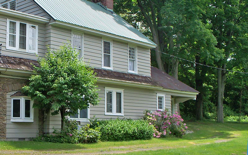 exterior of carriage house