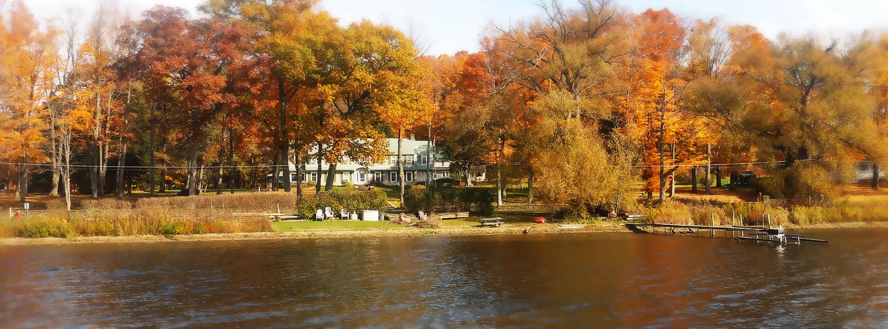 Maple Springs Lake Side Inn in fall